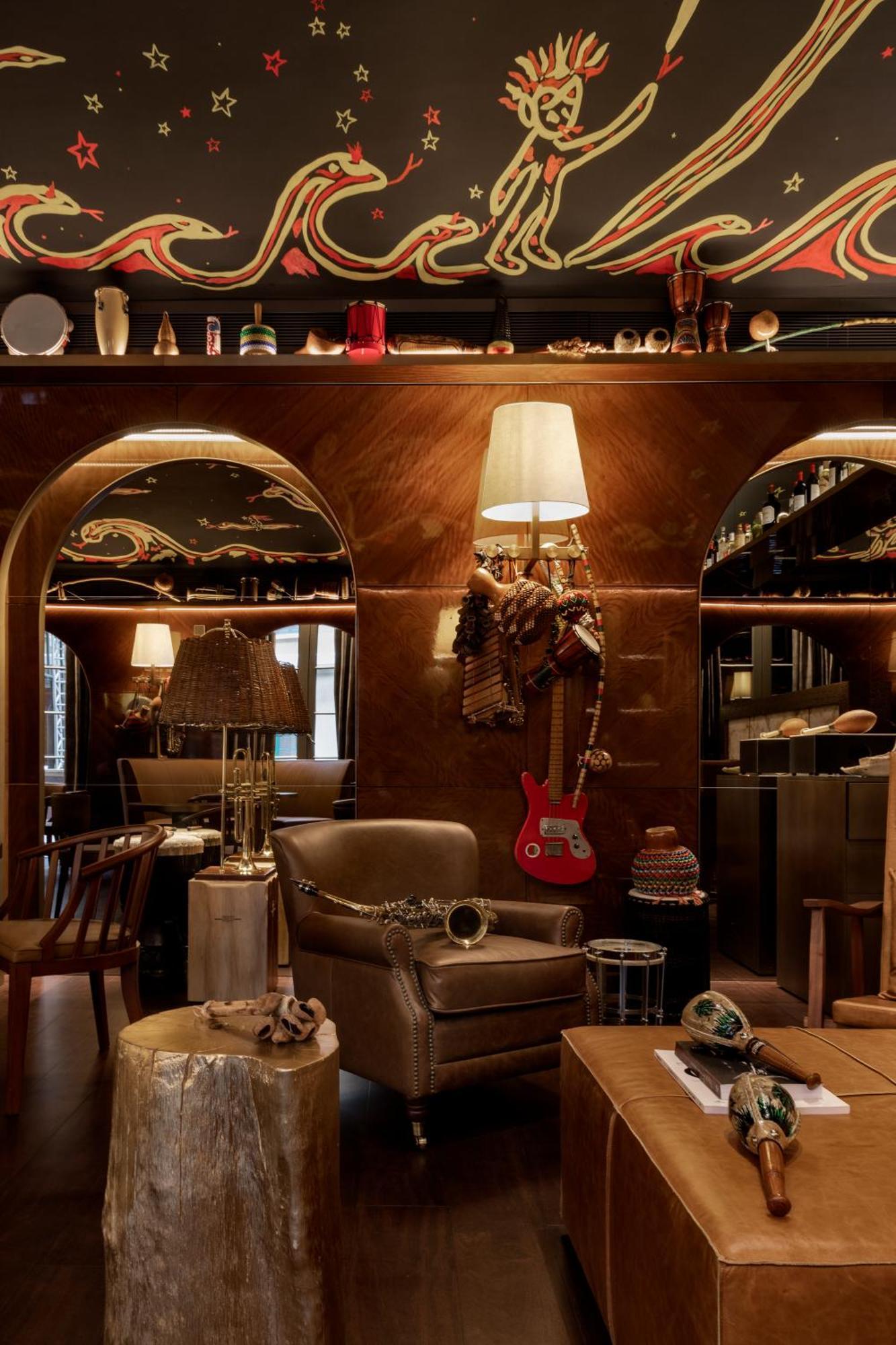 Rosewood Sao Paulo Hotel ภายนอก รูปภาพ The interior of the bar
